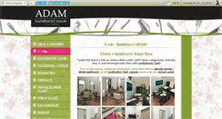 Desktop Screenshot of kadernictvi-adam.cz