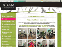 Tablet Screenshot of kadernictvi-adam.cz